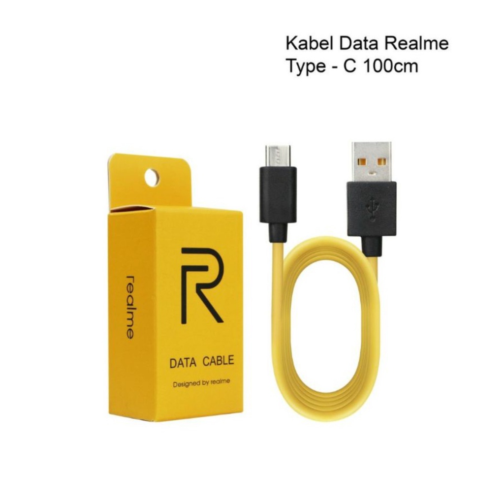 Trend-Kabel Data Realme Type C / Micro Usb Cable Fast Charging Warna Kuning 1 Meter