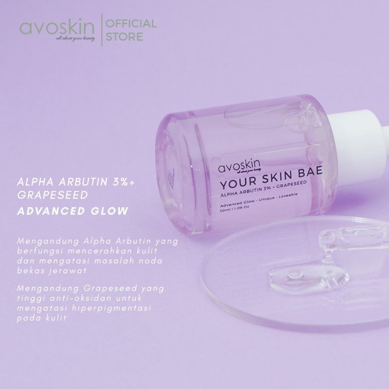 Avoskin Your Skin Bae Alpha Arbutin 3% + Grapeseed