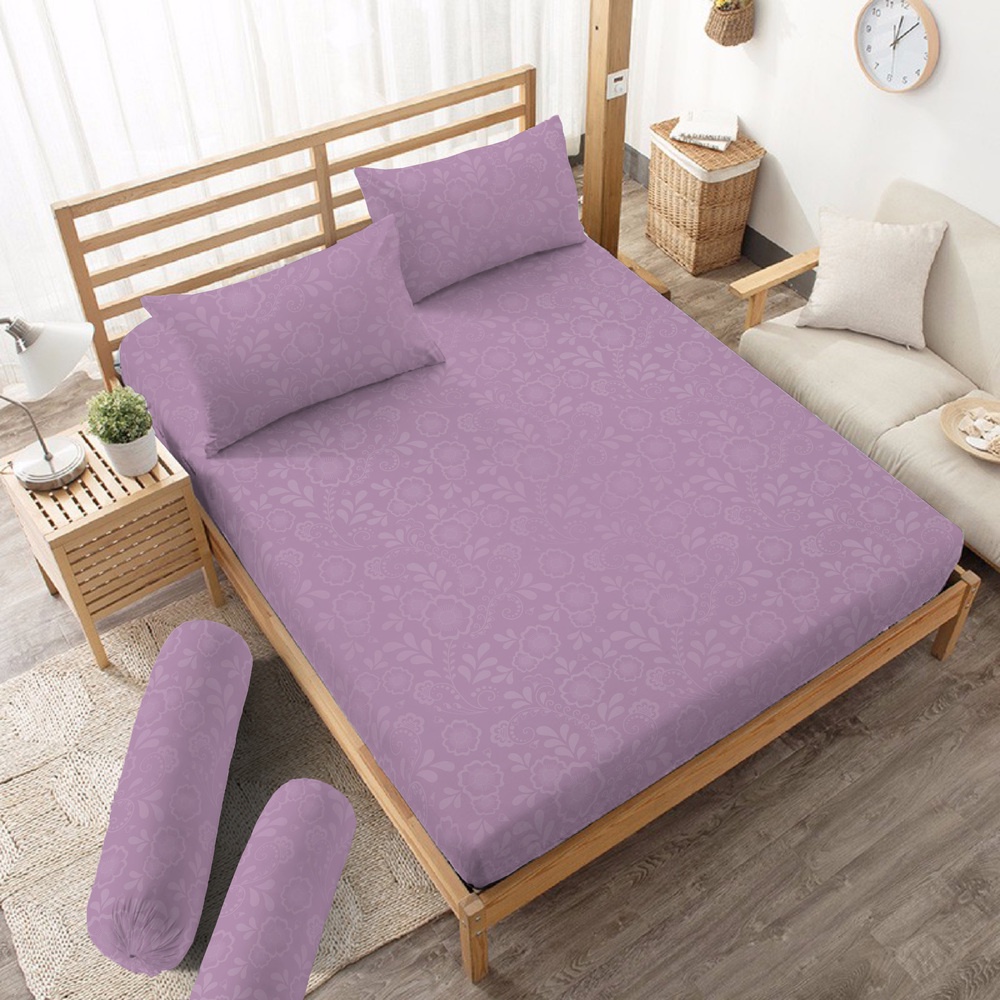 Kintakun Sprei Set 160 Queen Embossed Dluxe Microfiber 20 cm 5in1