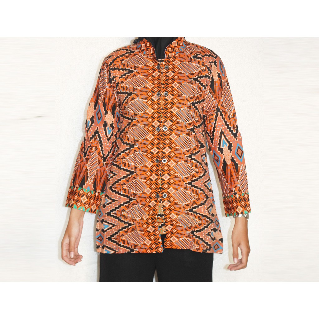 Blouse Batik Wanita I Blus Batik I Blus Kerja Wanita Batik Dahayu-SIZE M