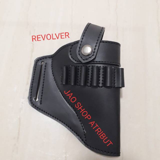 Holster sarung revolver fn barreta kulit