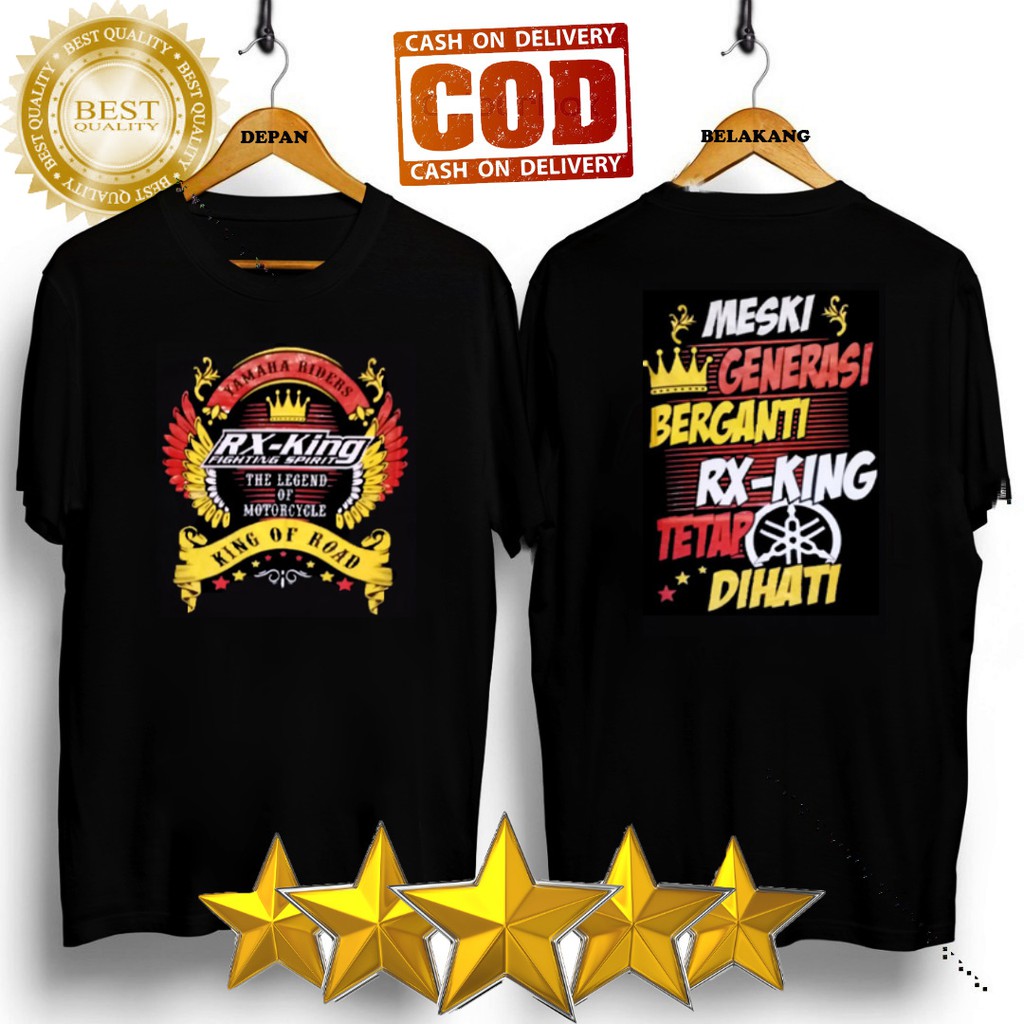 BAJU KAOS DISTRO PRIA RX-KING 135cc TERBARU KAOS HITAM POLOS PRIA/