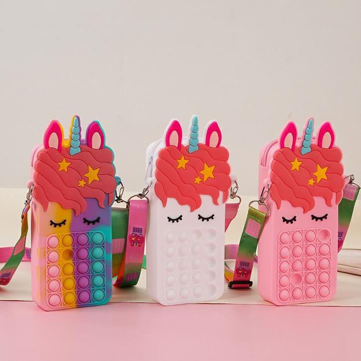 TAS UNICORN DOUBLE POP IT BESAR MUAT HP