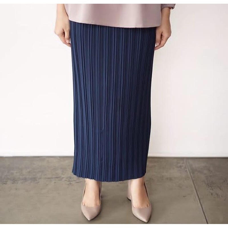 [ NEW - 019 ] ROK PLISKET KECIL SEPAN CANTIK LURUS SLIM PANJANG FLARE SKIRT MAXI MUSLIM ABG POLO