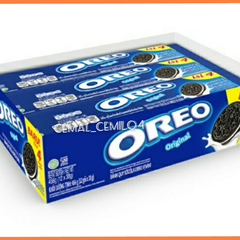 

Oreo Cookies Original/Chocolate/Strawberry/Ice cream 1 box isi 12 pcs