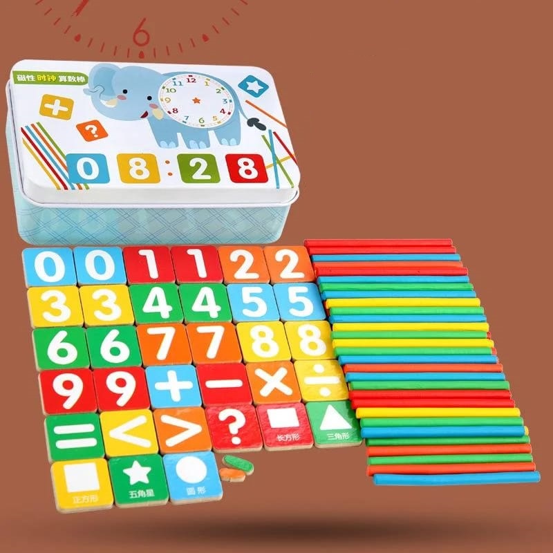 Mini Intelligence Stick 308B-6 Puzzle Angka Mainan Edukasi Anak Mainan Berhitung Anak Alat Hitung Anak Mainan Matematika Anak Puzzle Magnet