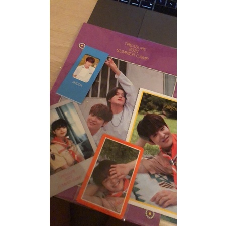 summercamp set jihoon pc treasure photocard ch1 ch2 ch3 chapter ch one two three polaroid bookmark f