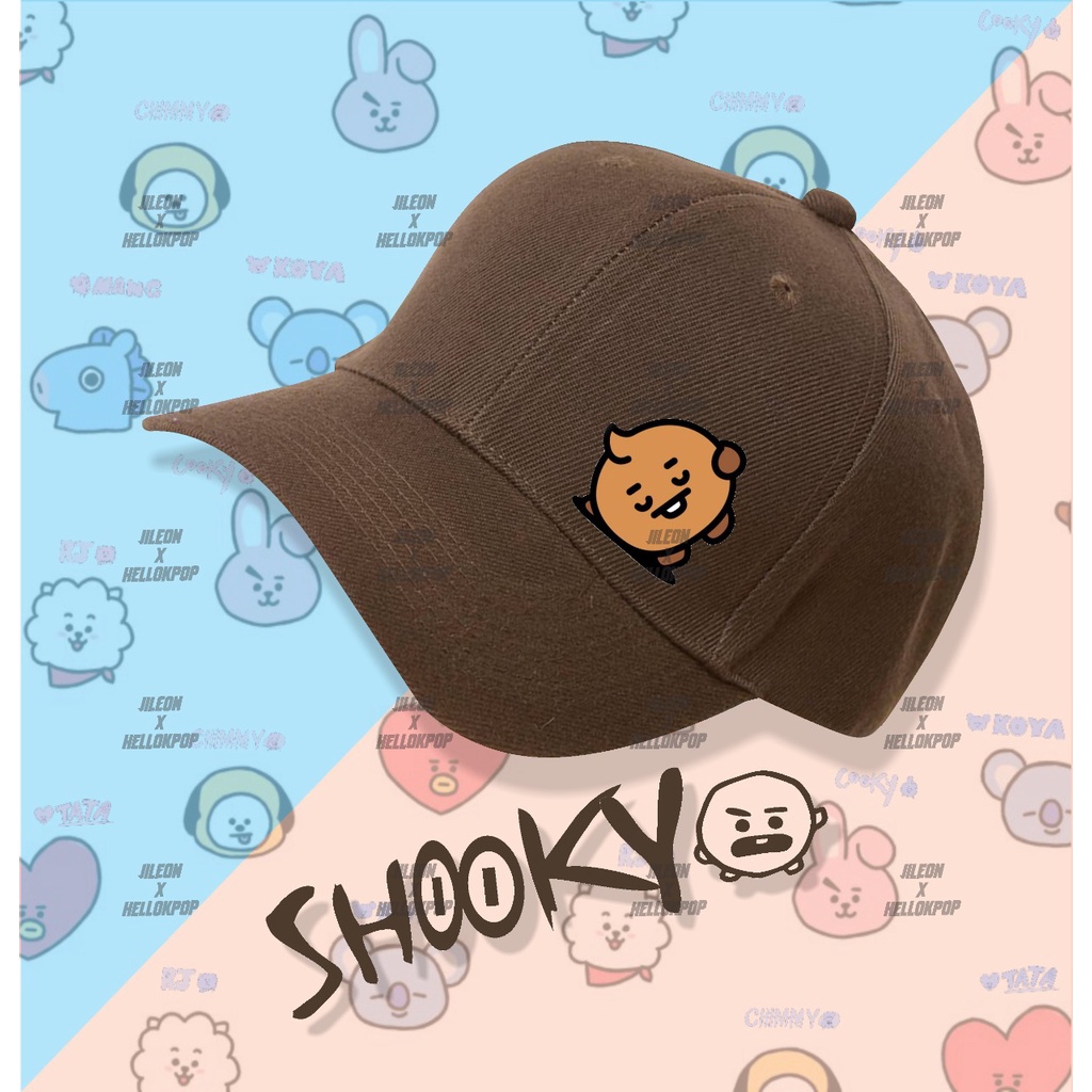 TOPI ANAK DAN DEWASA BT21 CHIMMY COOKY TATA KOYA MANG RJ SHOOKY VAN ( 3 - 10 TAHUN )-6