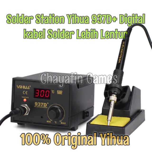 Solder Station YIHUA Type 937D+ Plus Model Digital Original Yihua