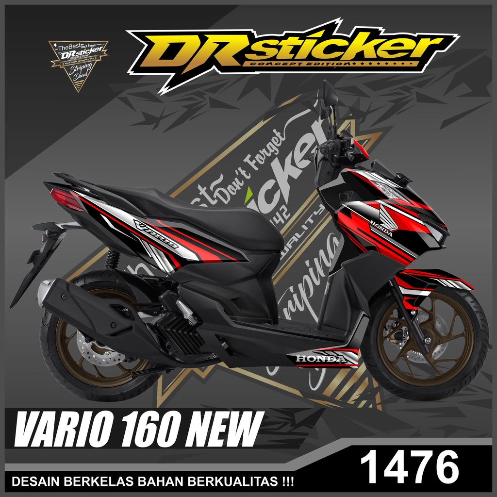 Dekal Sticker VARIO NEW 160 Full Body Stiker Skotlet VARIO Desain Racing Stiker full body VARIO NEW 