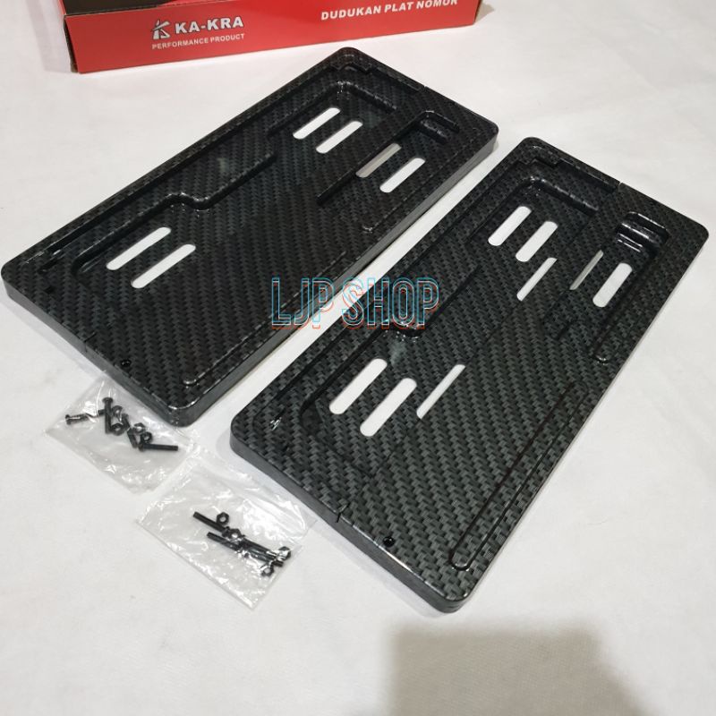 BINGKAI PLAT NOMOR CARBON KARBON SNI IMPORT 1 SET