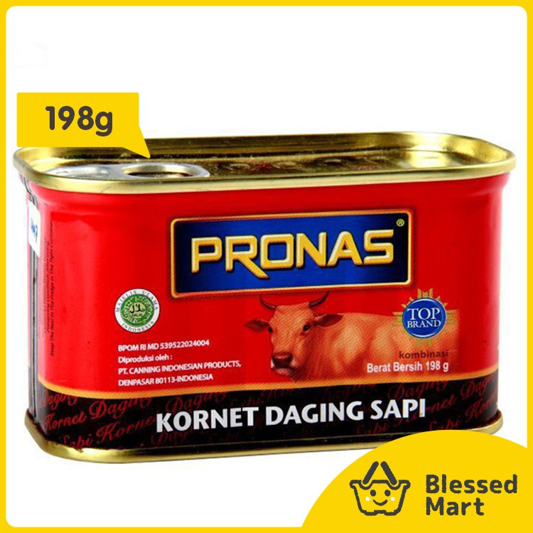 

Kornet Sapi Pronas 198g / Pronas Corned Beef 198g / Kornet Kaleng Daging Sapi Kecil