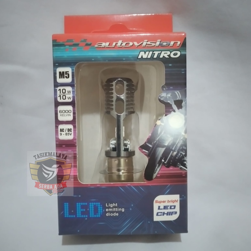 LAMPU LED AUTOVISION NITRO MATIC BEBEK UNIVERSAL KAKI 1