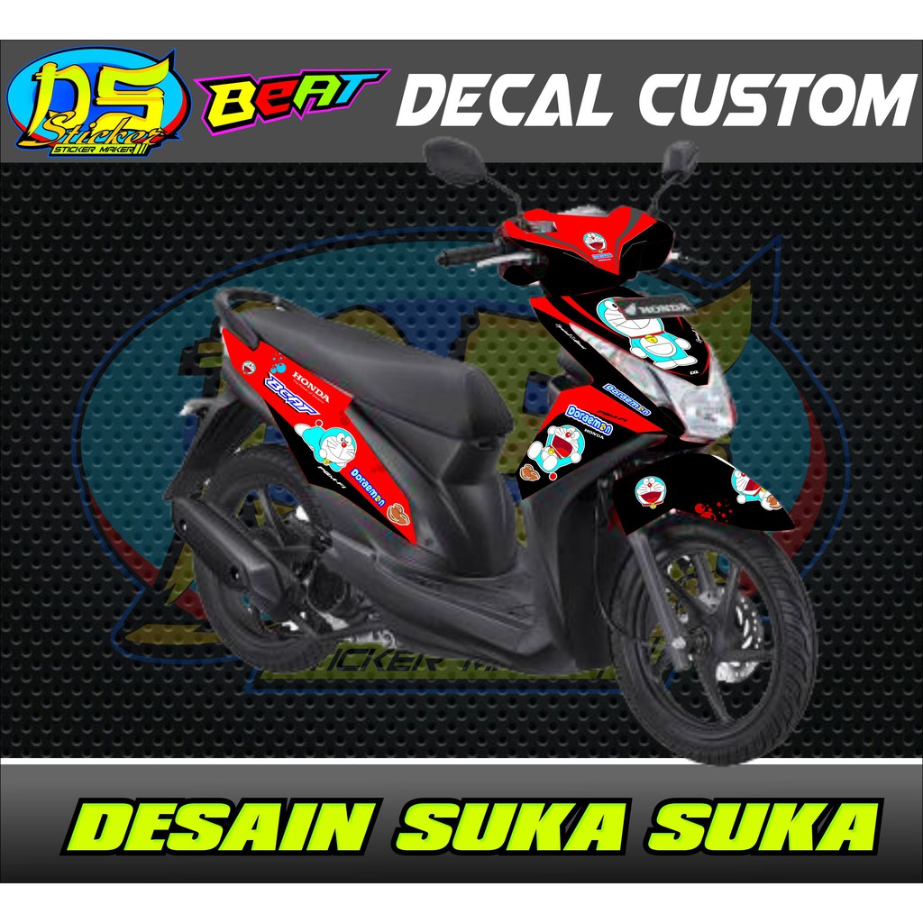 Deccal Stiker Honda Beat Fi Doraemon Shopee Indonesia