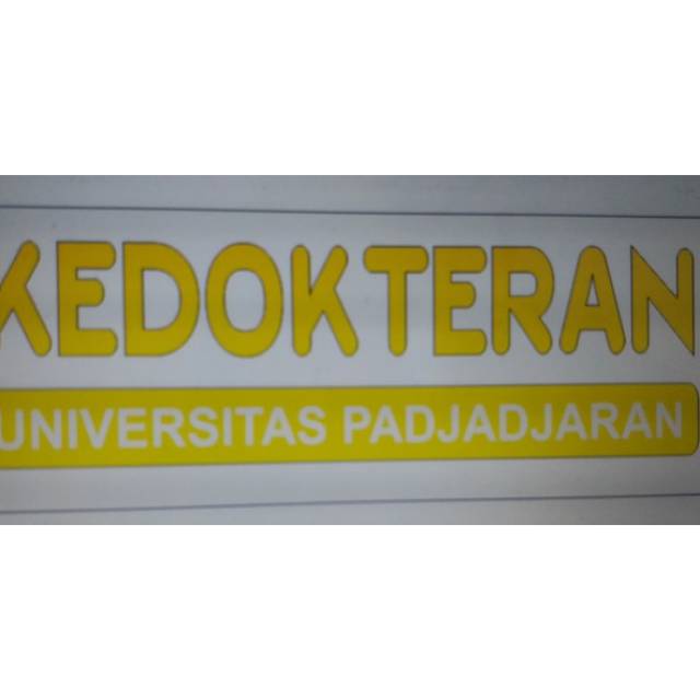 Cutting Sticker Tulisan KEDOKTERAN UNIVERSITAS PADJADJARAN