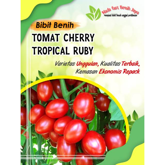 Benih tomat cherry Tropical ruby 3 biji bibit sayuran tomat