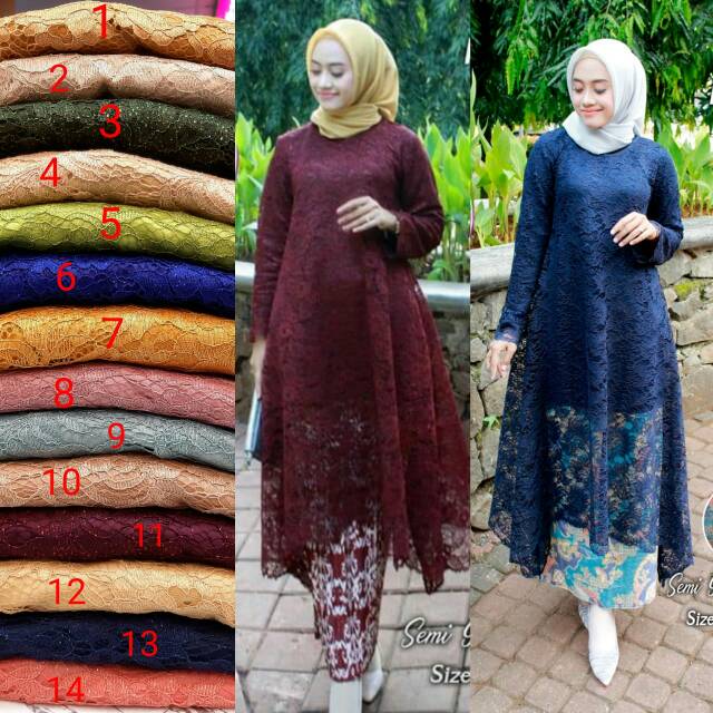 Setelan semi gamis umbrella (semi gamis+rok plisket)