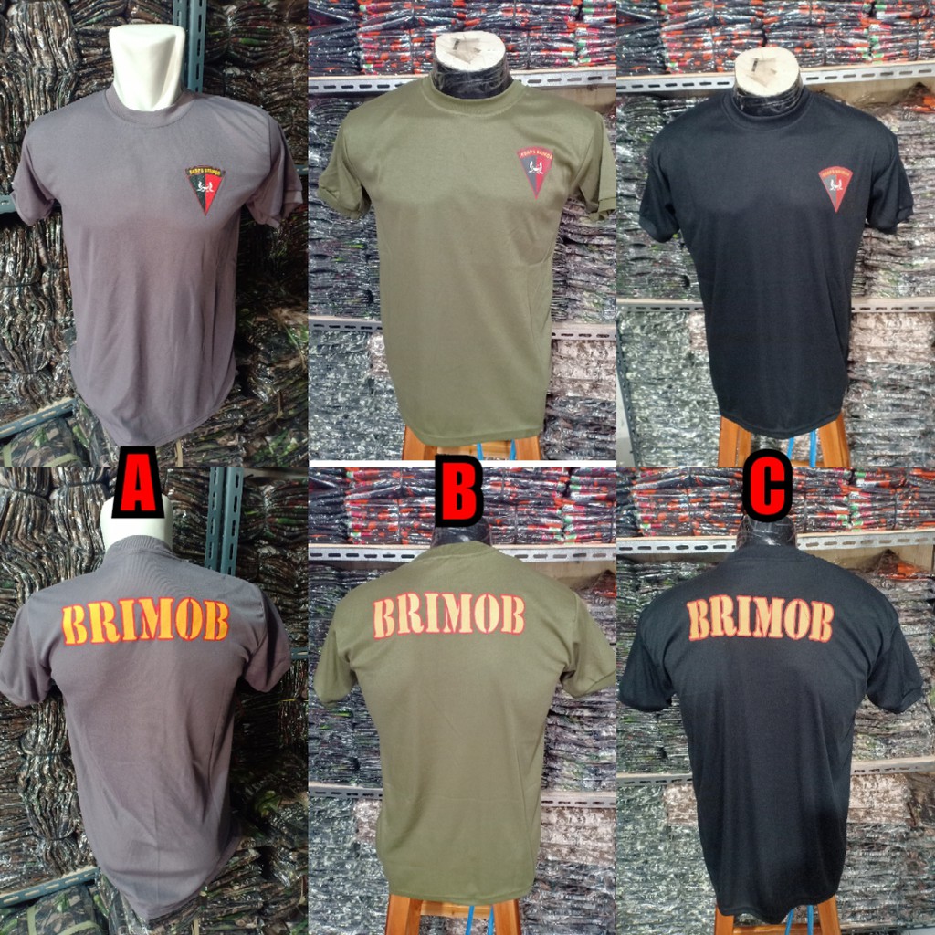 Kaos brimob / kaos dalaman brimob / kaos tangan pendek brimob