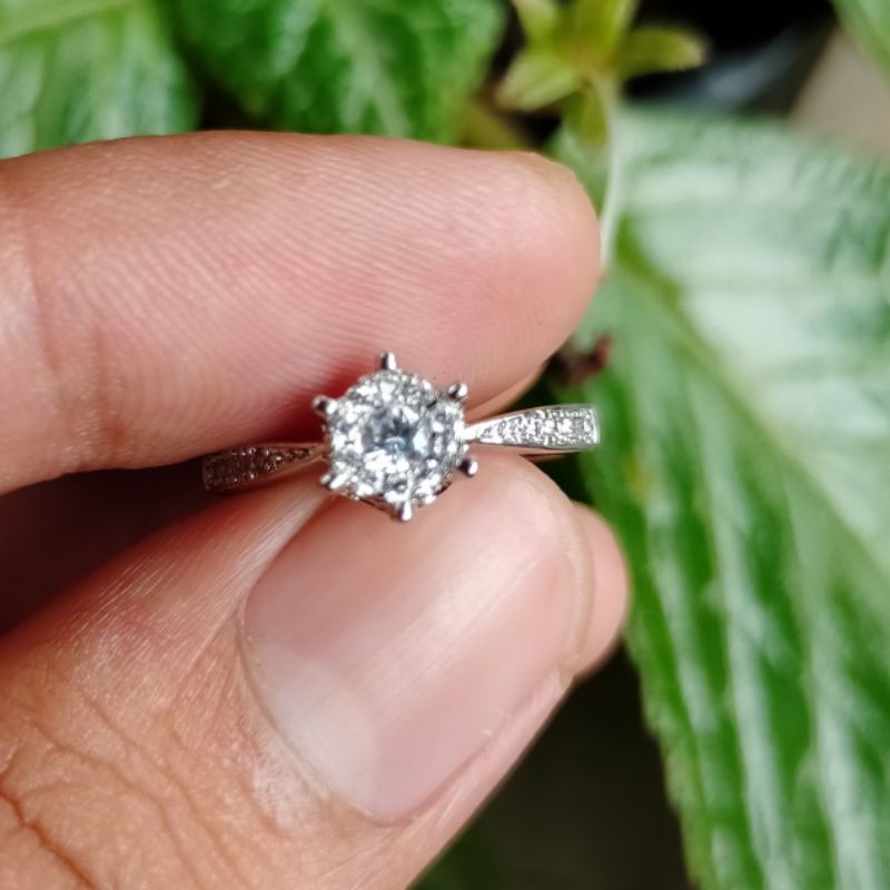 cincin wanita diamond silver 925 koleksi batu akik safir ruby yakut wulung kalimaya giok