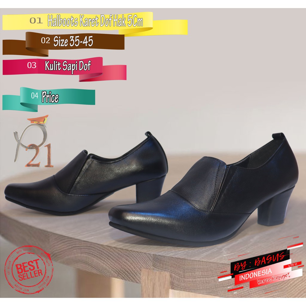 P21 SEPATU WANITA HALFBOOTH DOF P21