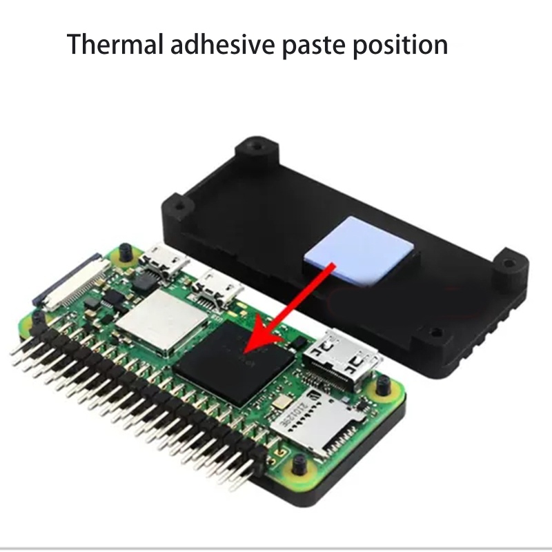 Btsg Alumunium Kuat Untuk Case for Raspberry Pi Zero2 for W Enclosure Easy Access Ports for Shell Box with 40Pin GPIO He