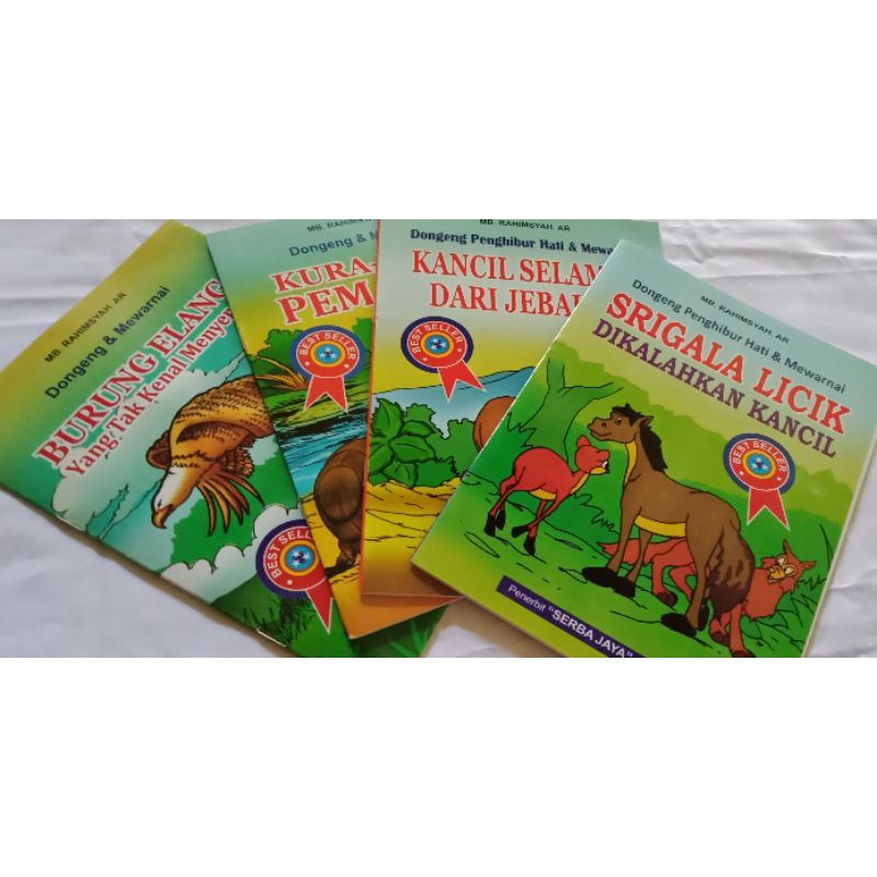 (DPH SERI 1) BUKU CERITA ANAK / BUKU DONGENG ANAK / BUKU ANAK ANAK DONGENG DAN MEWARNAI