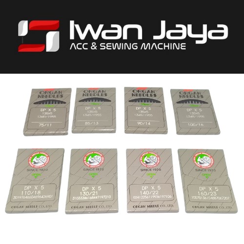 [Organ Needles] Jarum DPx5 - Jarum Mesin Jahit Industri Original