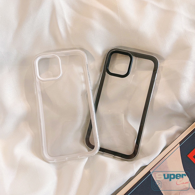 Case Warna Permen Oppo A17 A57 A95 A74 A15 A77s A16 A77 A55 A16K A16E A96 A16s A76 A54 A7 A12 A1k A52 A72 A92 A5s A3s A9 A5 A15s A35 Reno 5F 3-in-1 Simple Shockproof Cover