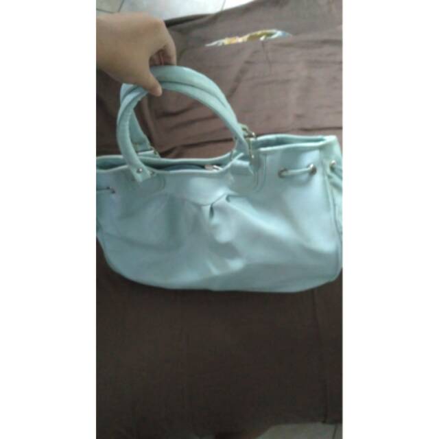 [TERMURAH] TOTE BAGS // TOTE BAG // TAS KERJA CEWEK/WANITA WARNA BIRU MUDA