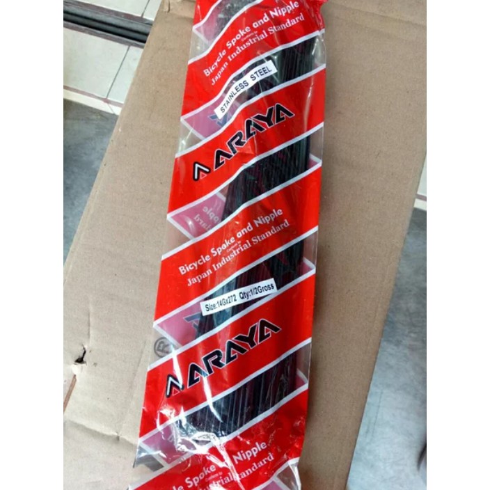 Jari Jari Stainless Hitam 272 Ruji Spoke Stainles 27 5 Sepeda Mtb Road Bike 700 Balap 27.5 Shimano