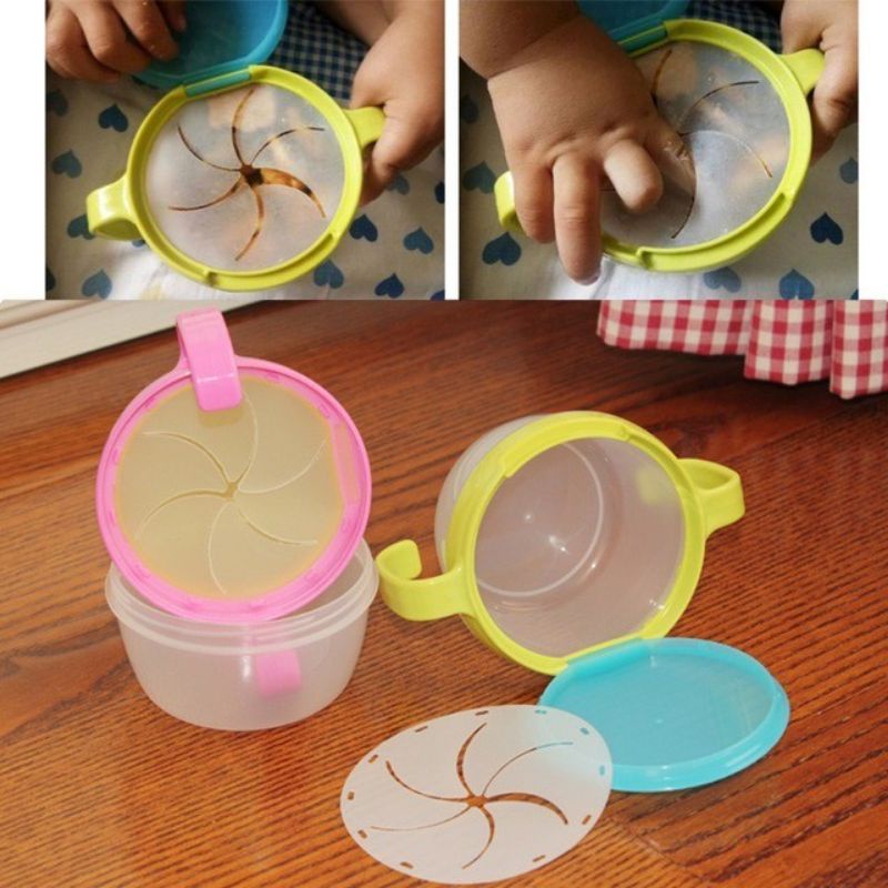 Kotak Snack Bayi Anti Tumpah No Spill Snack Snacker Bowl Cup Baby Snack Bowl