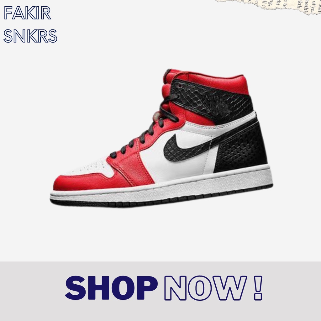 AIR JORDAN 1 MID CHICAGO SNAKESKIN
