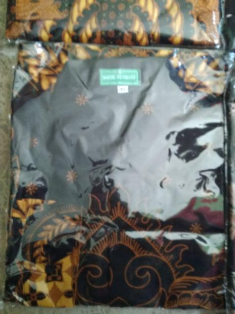 Kapal Kandas Sogan Kemeja Batik Pria Full Furing Katun Sragenan