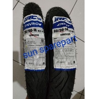 SEPASANG BAN TUBELES IRC DEPAN BELAKANG MIO MIO SPORTY MIO SMILE MIO JADUL MIO SOUL MIO M3 MIO Z MIO