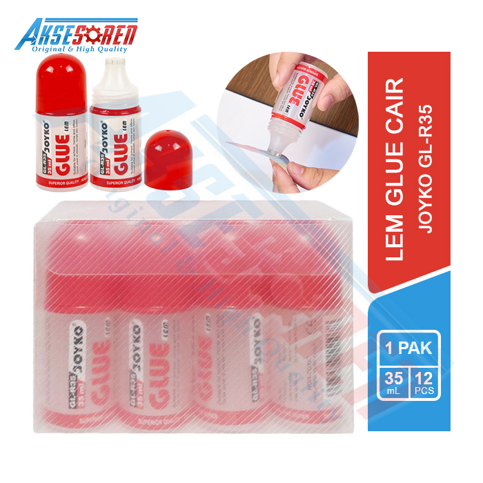 

Glue Stick Lem Cair Joyko [GL-R35/12 pcs] / Perekat Kertas Stik Slime Super [1 box]
