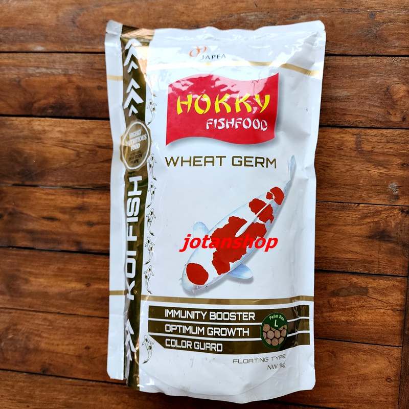 HOKKY WHEAT GERM HOKI MAKANAN PAKAN PELET IKAN HIAS KOI 1kg