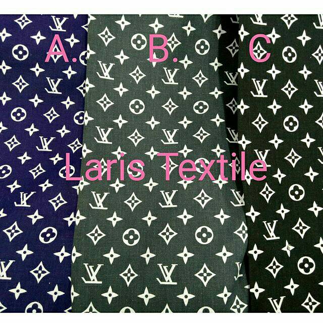 Kain Katun Jepang LouisVuitton