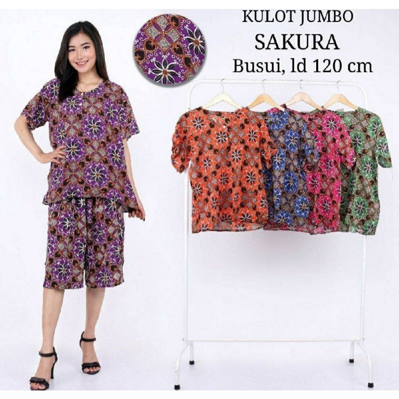 Kulot Batik Setelan Baju tidur