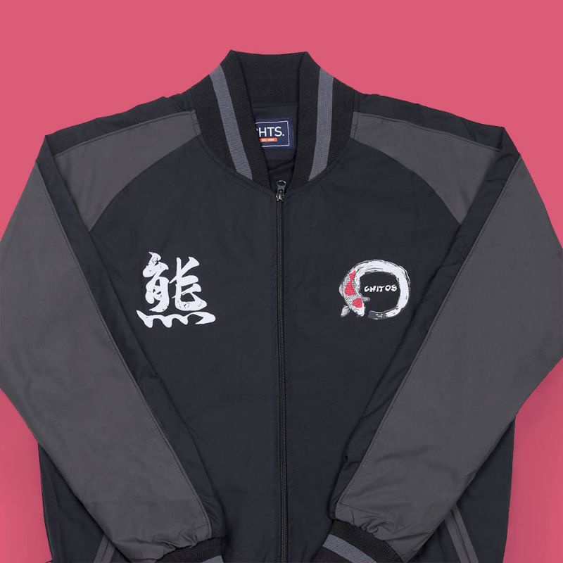 Jaket Sukajan Baseball Keren Stylish Premium Original Terbaru Motif Ikan | Jaket Sukajan Jepang Japang Cosplai Pria Wanita