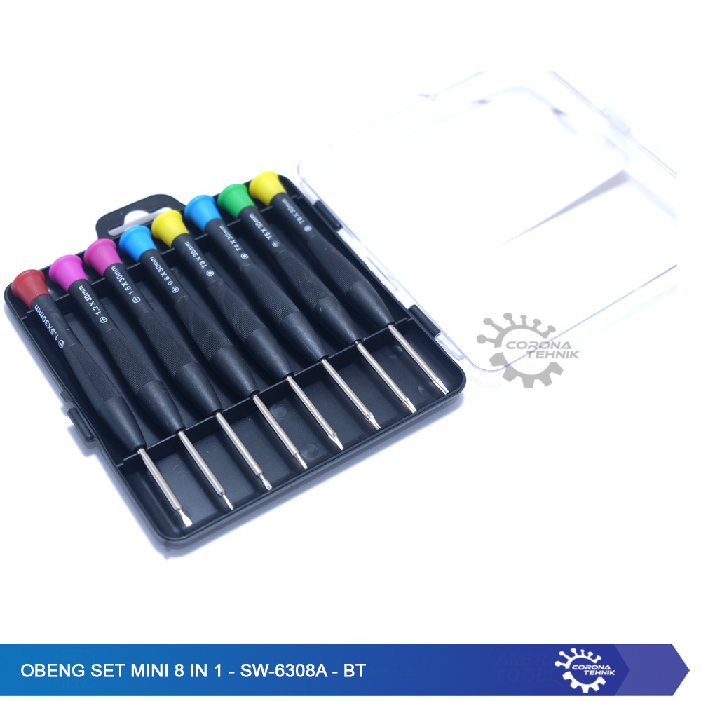 Obeng Set Mini 8 In 1 - SW-6308A - BT