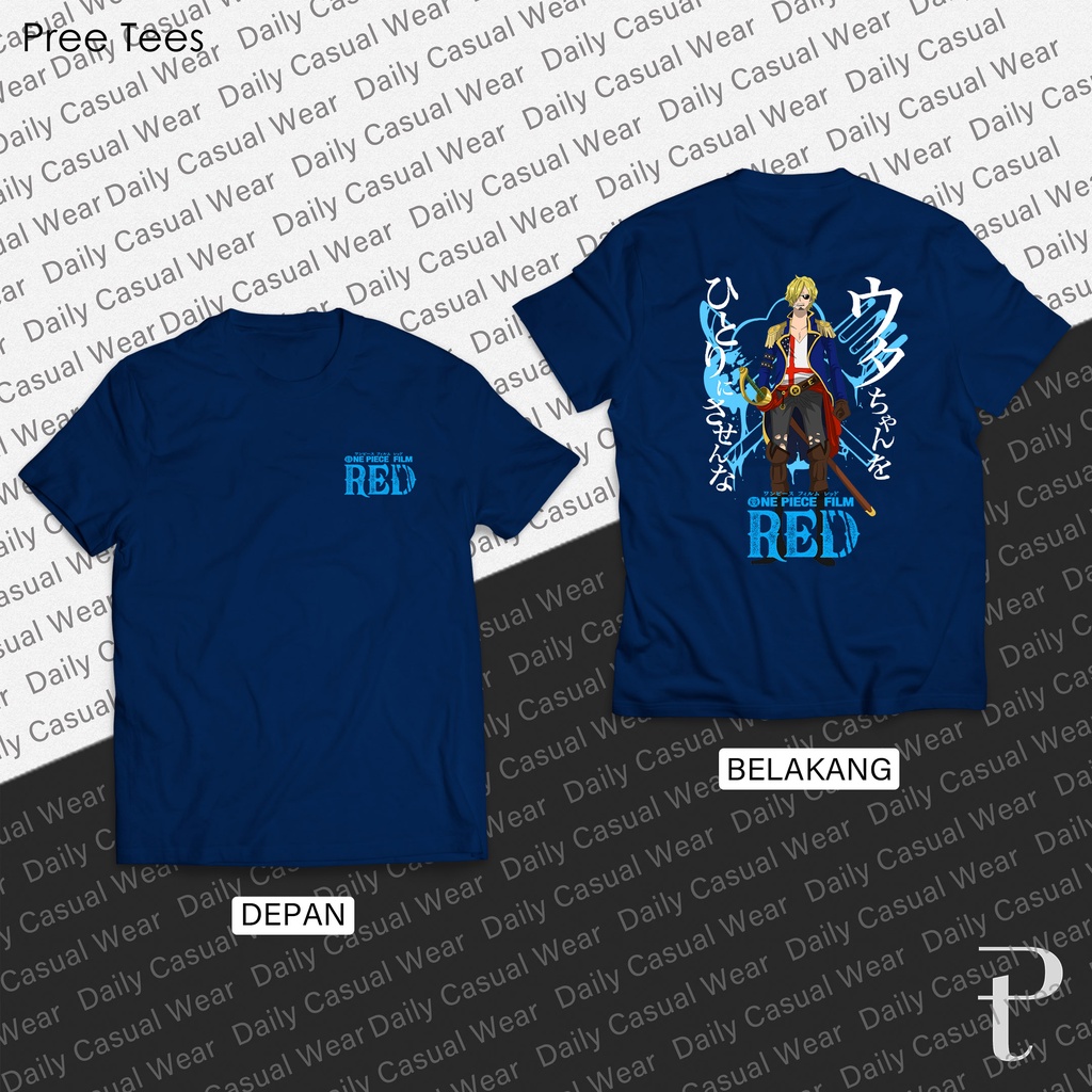 Kaos One Piece Red Sanji