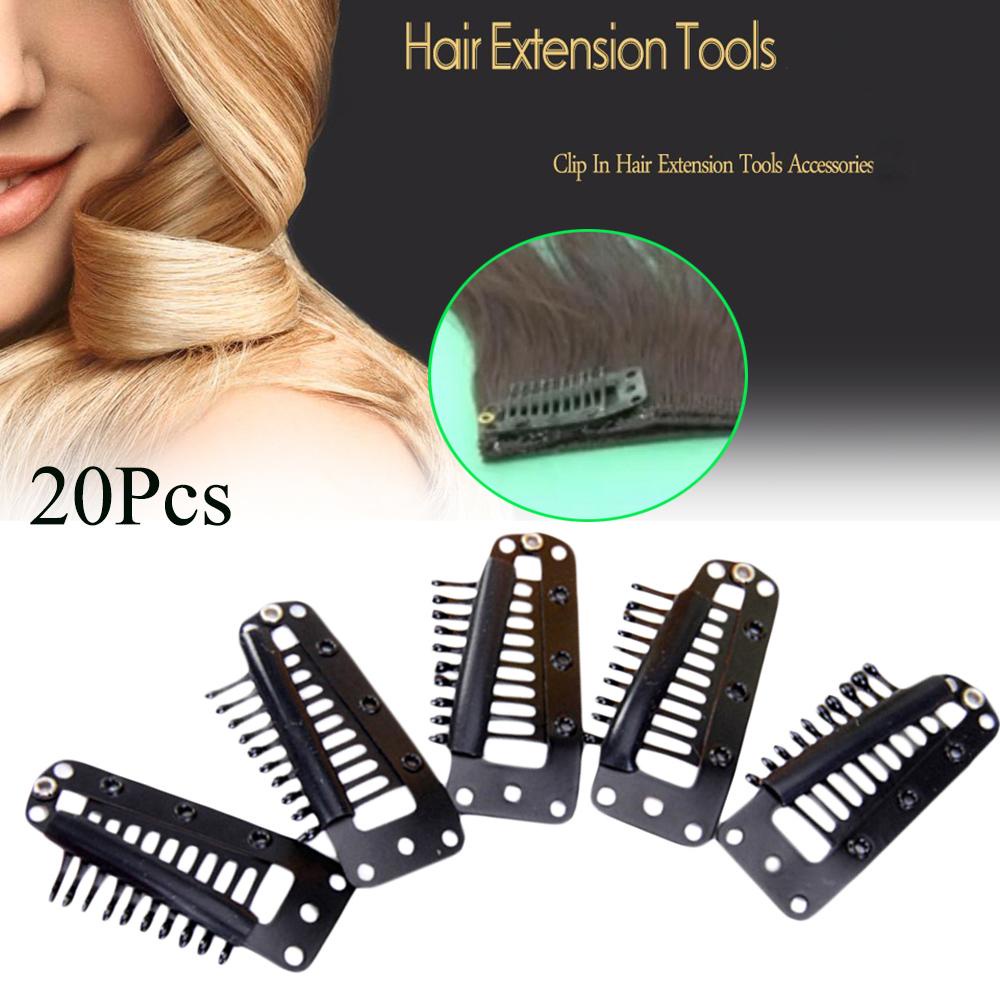 NICKOLAS1 Klip Ekstensi Rambut Bentuk Tetesan Air Kokoh 10-Teeth Untuk Hair Extension Hair Snap Clips