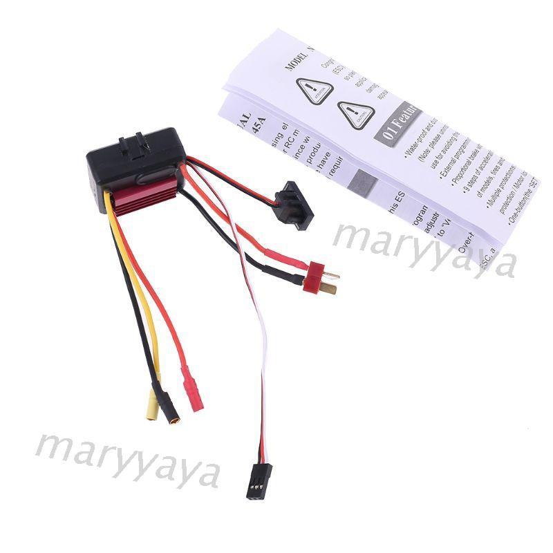 Motor Brushless Esc 35a Tahan Air 2-3s Lipo Programmable Untuk 1 / 14 1 / 16 Rc Mobil