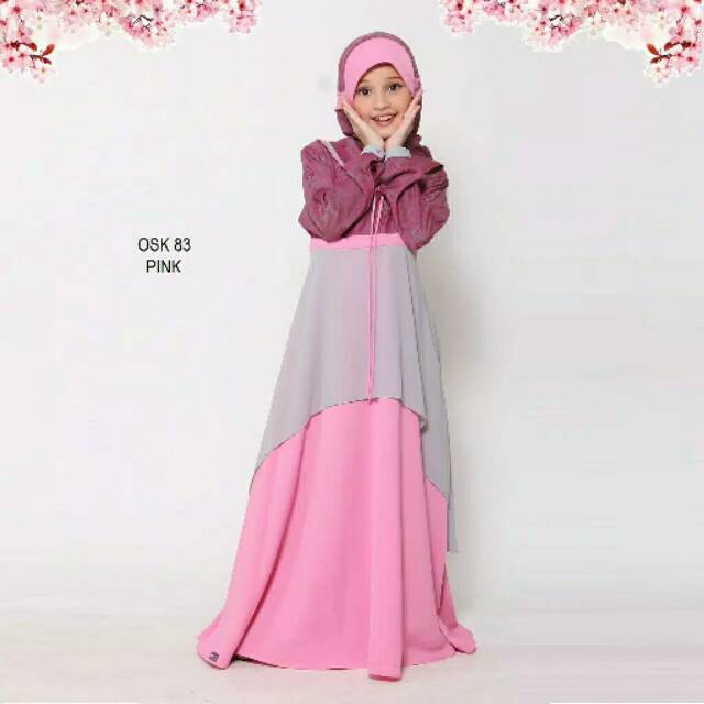 ETHICA OSK 83/Gamis ethica anak/gamis anak murah/gamis anak katun/gamis anak adem/gamis anak syari