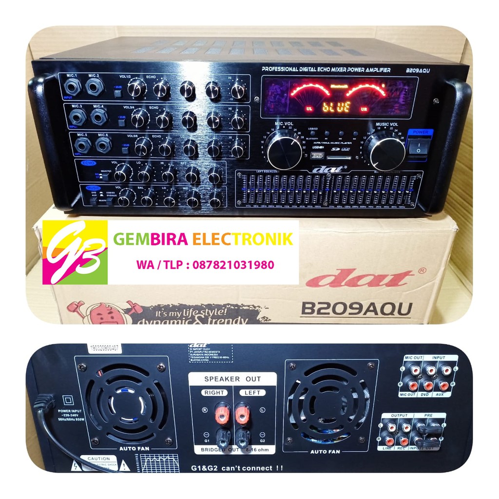 AMPLIFIER KARAOKE DAT B209AQU