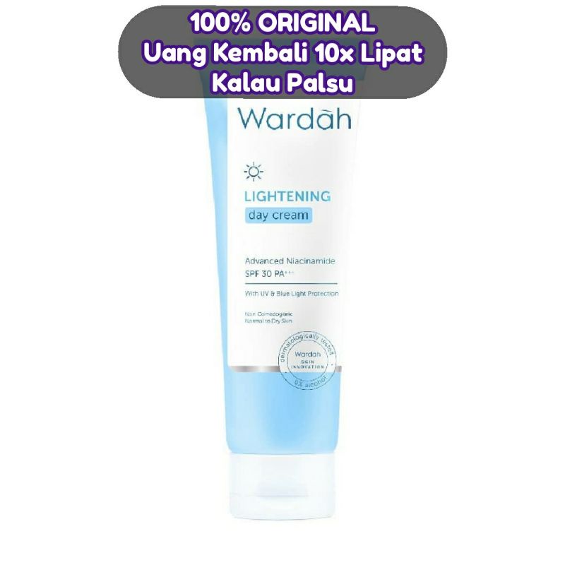 Wardah Lightening Day Cream Advanced Niacinamide 20 mL - Pelembab untuk Kulit Cenderung Kering