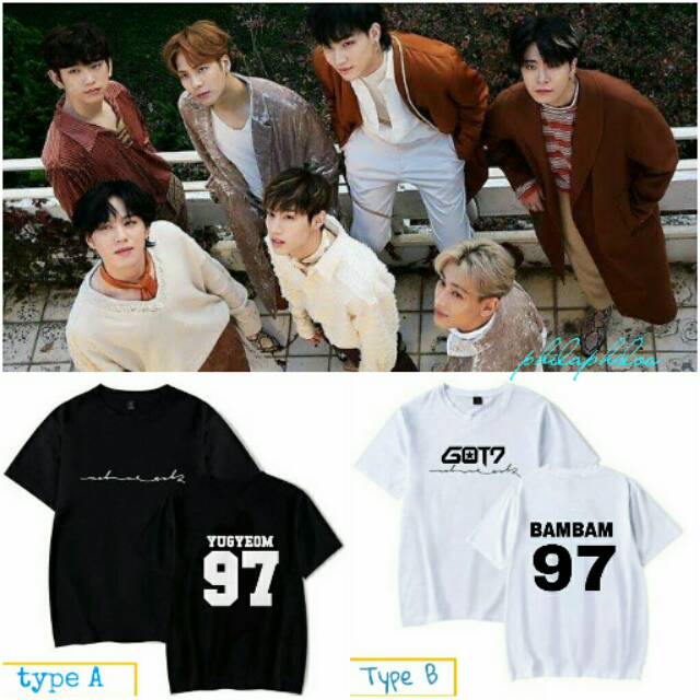 GOT7 EYES ON YOU GOT7 T-SHIRT KAOS GOT7 KAOS CUSTOM KAOS KPOP YUGYEOM JAEBUM JINYOUNG BAMBAM MARK