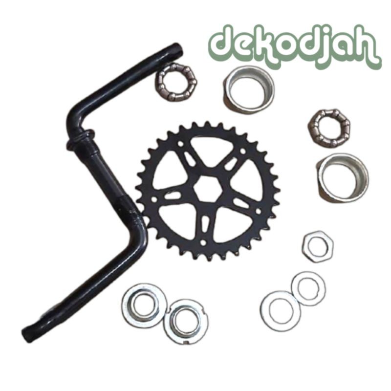 Crank + Arm / Piringan BMX 44T