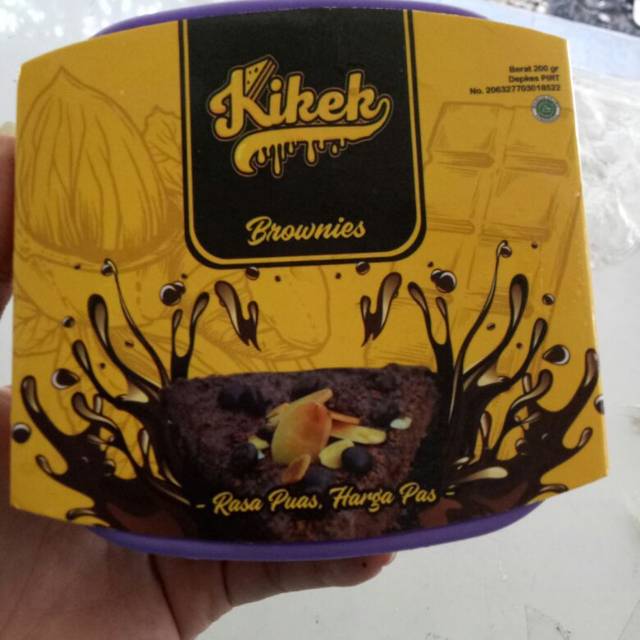 

Kikek brownis coklat manis
