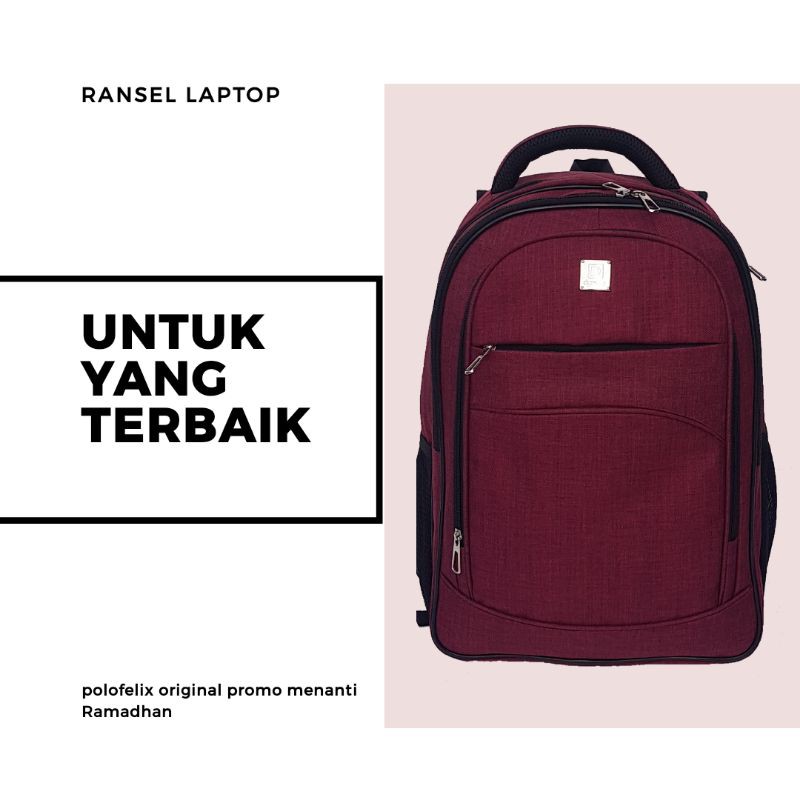 Tas Punggung Ransel Laptop Pelajar SMP SMA SMK Kuliah Tas Kerja Rapi Ransel Kapasitas Besar Tas Travel Kancing Solid Sederhana Harajuku Chic Fashion Retro Uniseks High Street